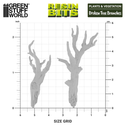 3D - Plants - Broken tree branches 1:72-1:48-1:35