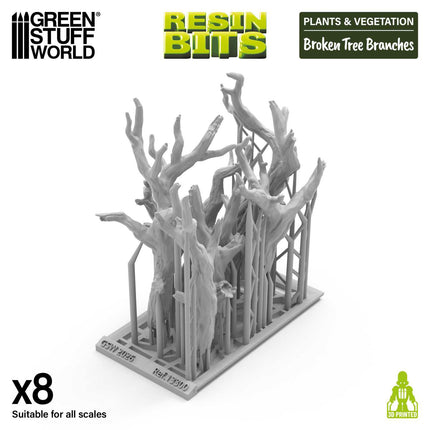 3D - Plants - Broken tree branches 1:72-1:48-1:35