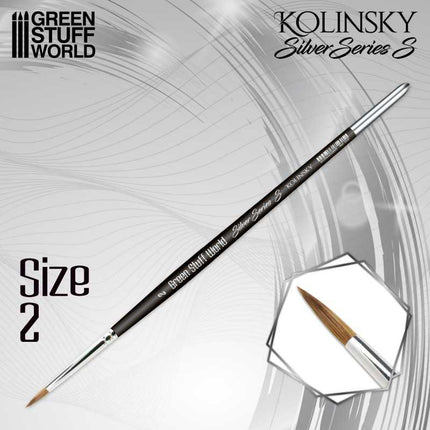 Kolinsky Silver series Brushes Small