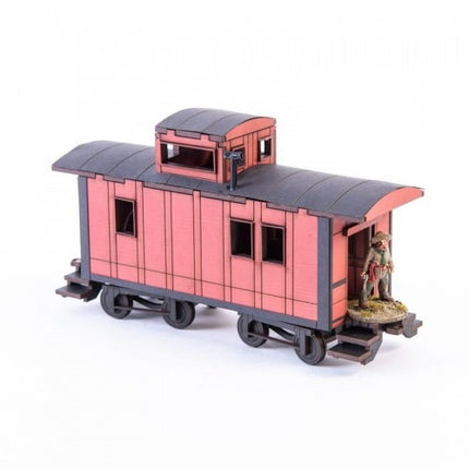 Dead Man's Hand - 19th C. American Caboose Car (Red)