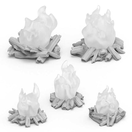 3D Printed - Dungeons - Campfires for 3mm LED