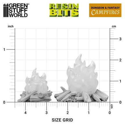 3D Printed - Dungeons - Campfires for 3mm LED