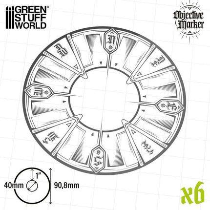 Clear Objective Marker Kill Team compatible