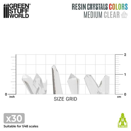 3D Printed Clear Crystals Medium