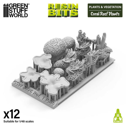 3D Printed Coral Reef Plants