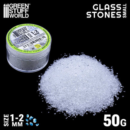 Crushed glass stones 1-2mm