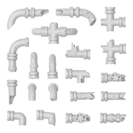 3D Printed - Modern & SciFi - Damaged Pipes