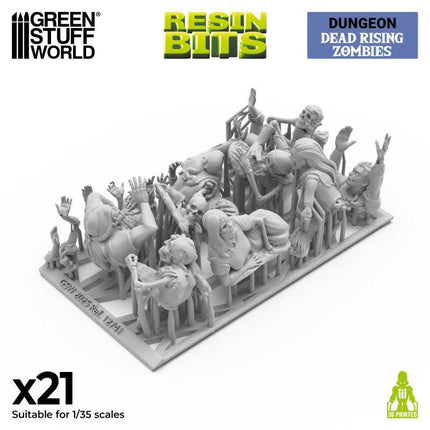 3D Printed - Skulls & Bones - Dead Rising Zombies 1:35