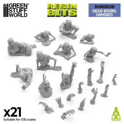 3D Printed - Skulls & Bones - Dead Rising Zombies 1:35