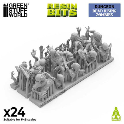 3D Printed - Skulls & Bones - Dead Rising Zombies 1:48