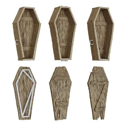 3D Printed - Fantasy - Dungeon Wooden Coffins 1:48