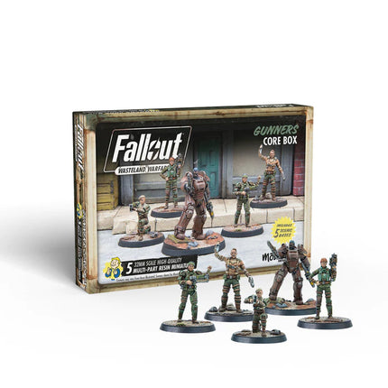 Fallout Wasteland Warfare Gunner's core set