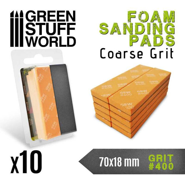 Foam Sanding Pads Coarse Grit 400 (10st)