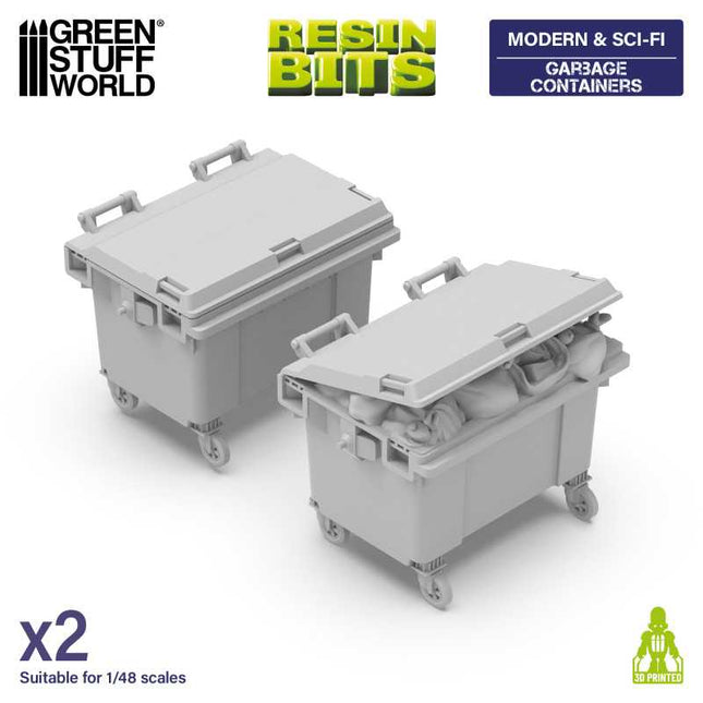 3D Printed Large Garbage containers