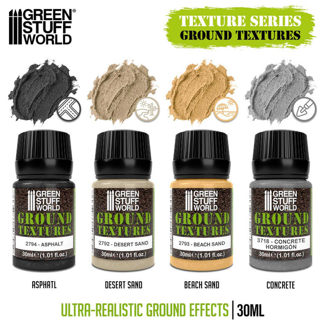 Ground textures set 30ml (4st)