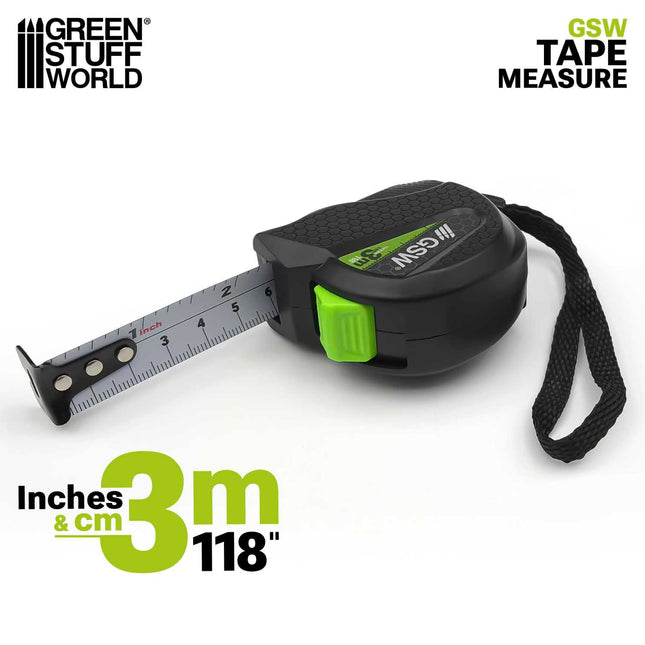 Tape measure centimers & inches (3m)
