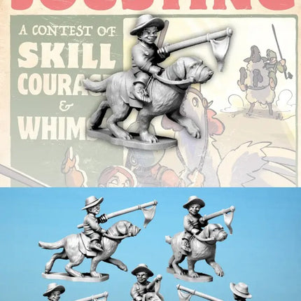 Hairfoot Jouster riding a Dog