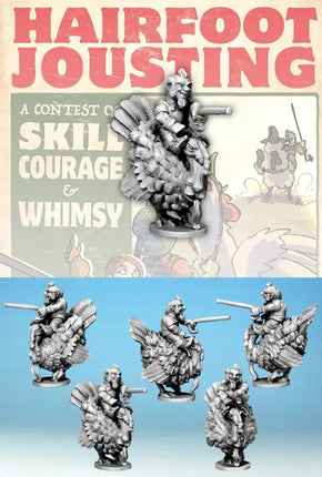 Hairfoot Jouster riding a Turkey