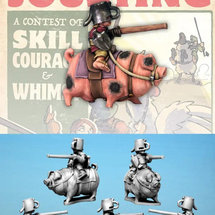 Hairfoot Jouster riding a Pig