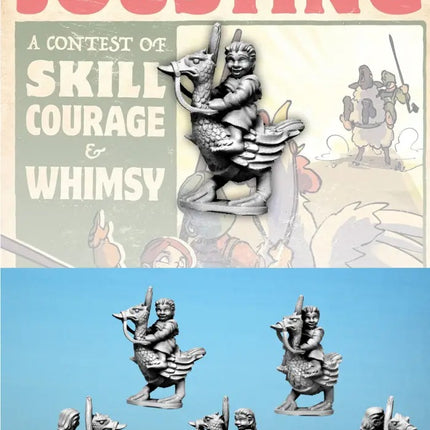 Hairfoot Jouster riding a Goose