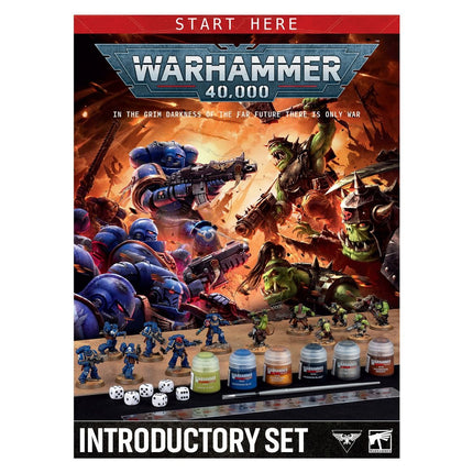 Warhammer 40.000 Introductory Set starterset met miniaturen en accessoires voor bordspellen en tabletop gaming.