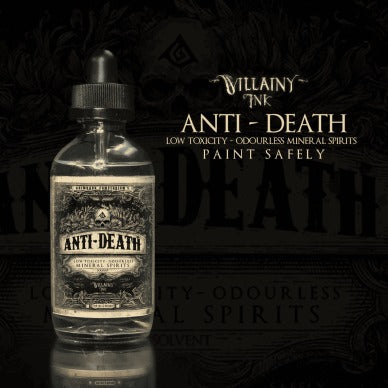 Villainy Ink Enamels • Anti Death Odourless Mineral Spirits