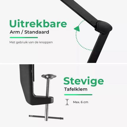 SBR Professional daglichtlamp Zwart