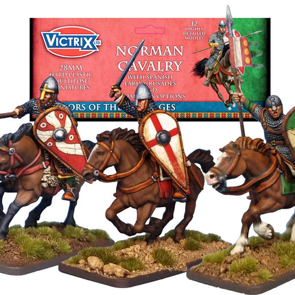 Miniatuur van Normandisch ruiter van de Dark Age door Victrix, gedetailleerde middeleeuwse cavalerie uit de Oudheid