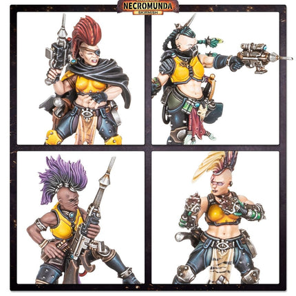 Necromunda Wargames Skirmish Core Set met miniaturen en speelbord voor strategisch gevecht in post-apocalyptisch universum