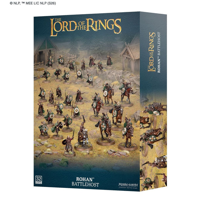 Midde-aarde SBG Rohan Battlehost set met miniaturen en details van Rohan-legers uit de Middle Earth serie