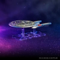 Uitbreidingsset voor Star Trek, USS Enterprise D model uit Star Trek Into the Unknown, gedetailleerd ruimteschip.
