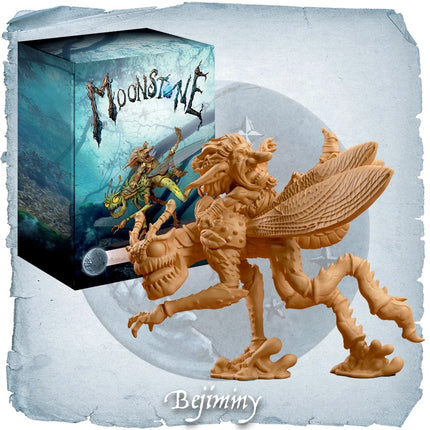 Goblins beeld van Moonstone met gedetailleerde textuur en levendige kleuren, geschikt voor verzamelingen en decoratie.