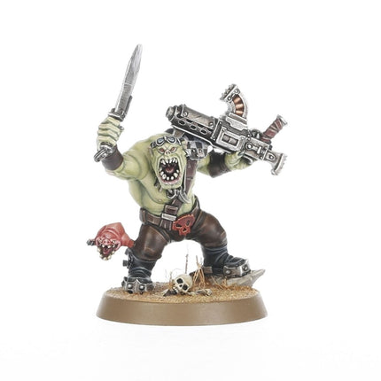 Warhammer 40.000 starterset met Orks, bevat miniaturen en accessoires voor beginners, in een overzichtelijke set.