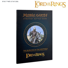 Regelboek voor Middle-earth™ Strategy Battle Game: The Burning of the Westfold™ door Middle Earth SGB, met illustraties en tekst.