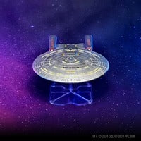 Uitbreidingsset van de USS Enterprise D uit Star Trek Into the Unknown, gedetailleerd model van de iconische ruimteschip.