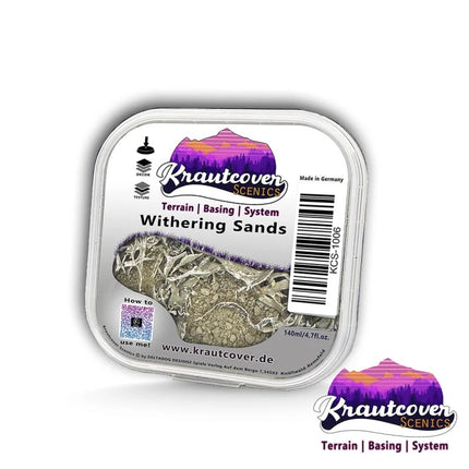 Krautcover Withering Sands basing voor miniaturen, 140ml, natuurlijke zandkleur en textuur voor modelbouw en diorama's