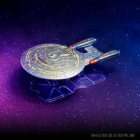 Uitbreidingsset van de USS Enterprise D uit Star Trek Into the Unknown, gedetailleerd model van de beroemde ruimteschip.