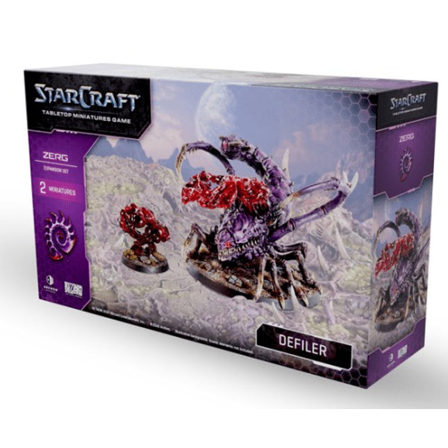 StarCraft Defiler Zerg expansion set afbeelding met gedetailleerde model en kleurrijke details van het spel.