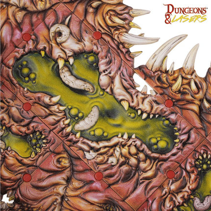 Pregeverfde Maw of the Abyss prismacast terrein van Dungeons&Lasers, gedetailleerd en kleurrijk voor tabletop spellen