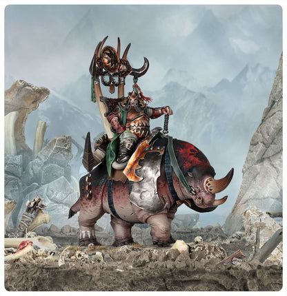 AoS Ogor Mawtribes Morga the Mighty – Overtyrant / Tyrant on Glutthorn