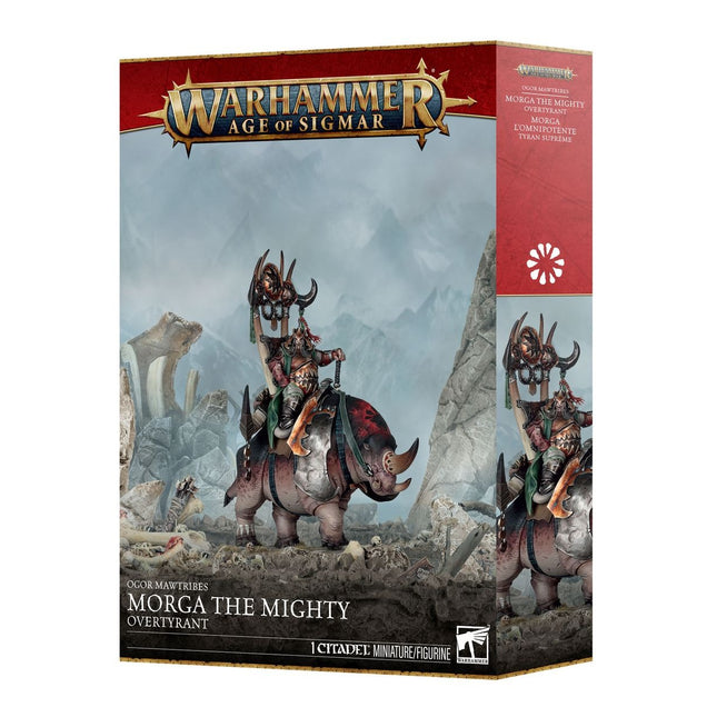 AoS Ogor Mawtribes Morga the Mighty – Overtyrant / Tyrant on Glutthorn