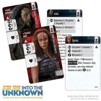 Star Trek Into the Unknown Glory and Zeal uitbreidingskaart voor bordspel, kleurrijke en gedetailleerde illustratie van de expansie.