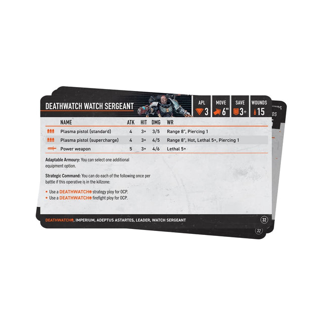 Kill Team Datacards Deathwatch