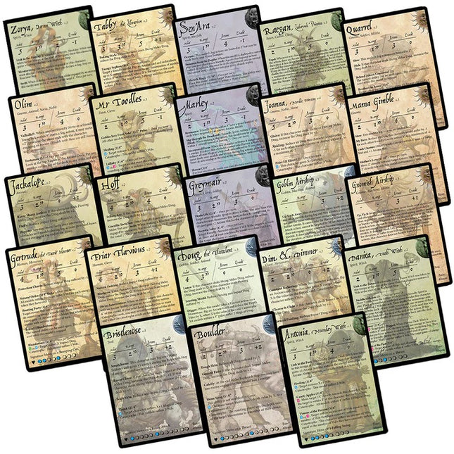 Moonstone Stat Card Errata Pack 2025