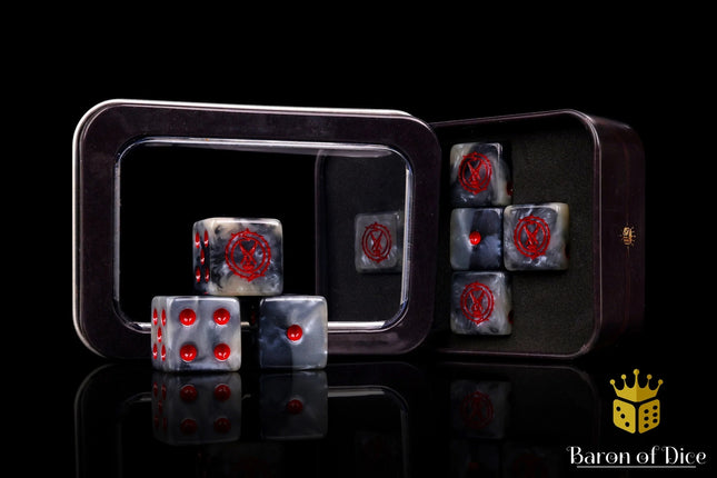 Baron of Dice Trench Crusade Court of the Seven-Headed Serpent Dice Set (8)