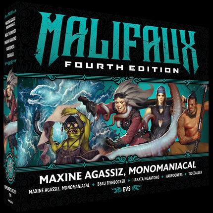 Malifaux 4e Maxine Agassiz, Monomaniacal tabletop game miniatuur met gedetailleerd ontwerp en kleurrijke kleding, frontaanzicht