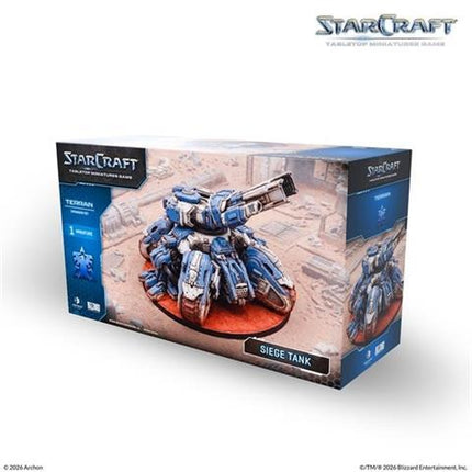 StarCraft Siege Tank Terran uitbreidingsset, modellering en details van het strategische oorlogsschip in het spel.