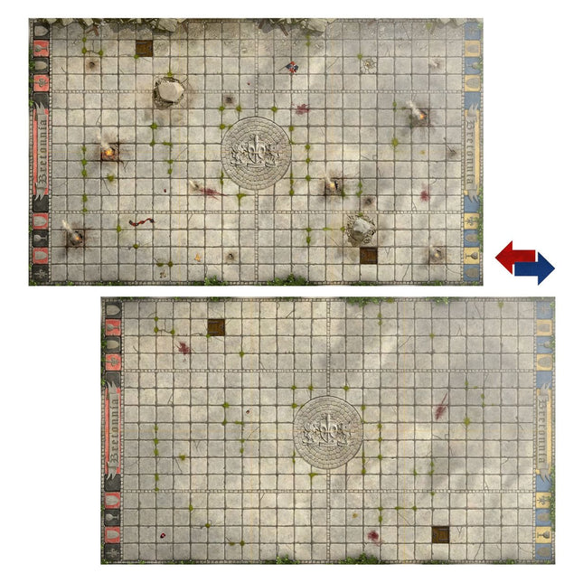 Bretonnian Pitch: Double-sided Pitch and Dugouts