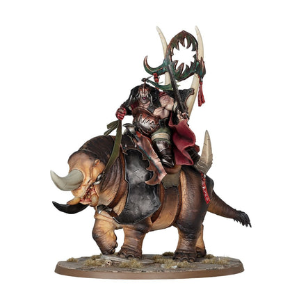 AoS Ogor Mawtribes Morga the Mighty – Overtyrant / Tyrant on Glutthorn