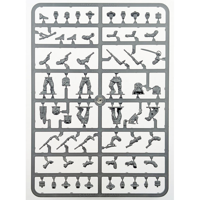 Dead Man's Hand US Cavalry/Buffalo Soldiers Plastic Box Set